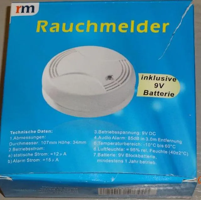Rilevatore di fumo «Rauchmelder» — foto 1 dell'alert A12/0573/14