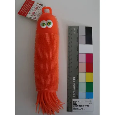 calamari giocattolo «Raupe mit Licht 24 cm» (Dika Toys)