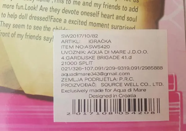 Bambola di plastica «Readily Girls» — foto 2 dell'alert A12/0866/18
