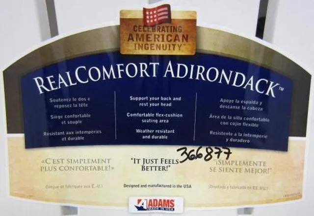 Sedia del patio «Real Comfort Adirondack» — foto 1 dell'alert A12/0866/14