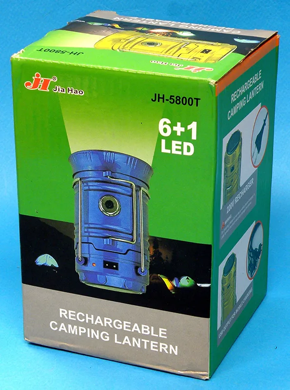 Lampada a LED portatile «RECHARGEABLE CAMPING LANTERN» — foto 1 dell'alert A12/00755/20