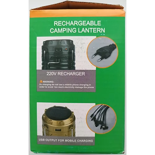 Lanterna a LED «RECHARGEABLE CAMPING LANTERN» — foto 3 dell'alert A12/02574/24