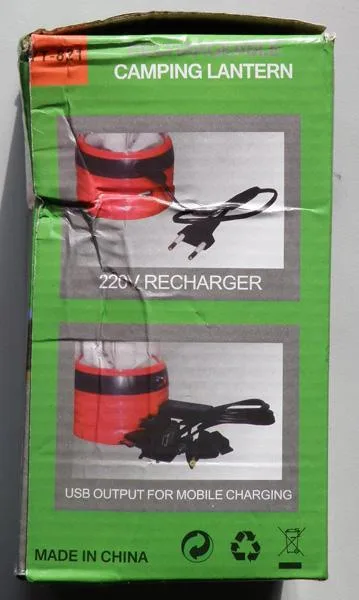 Lampada a LED portatile «Rechargeable Camping Lantern» — foto 2 dell'alert A12/0920/18
