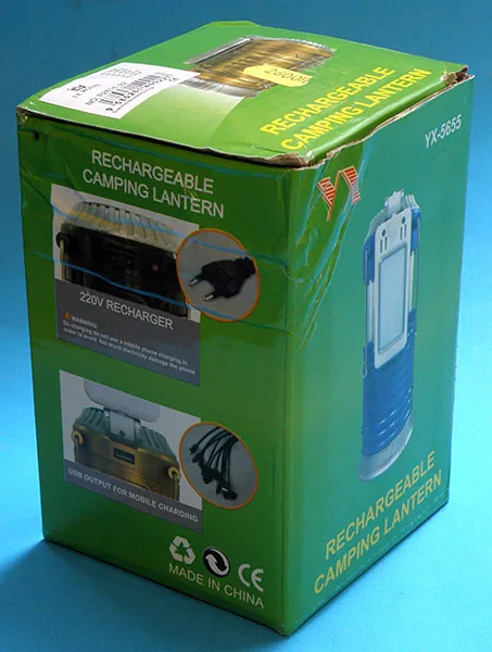 Lampada a LED portatile «RECHARGEABLE CAMPING LANTERN» — foto 3 dell'alert A12/01328/21