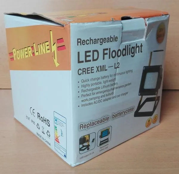 Proiettore a LED «Rechargeable LED Floodlight; Power Line» — foto 3 dell'alert A12/0923/18