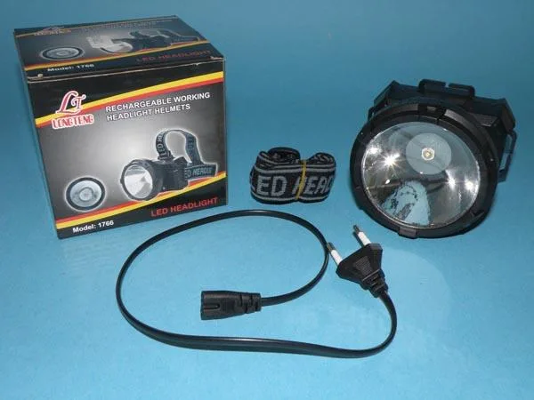 Torcia a testa ricaricabile «Rechargeable Working Headlight Helmets / Led Headlight» (LONGTENG)