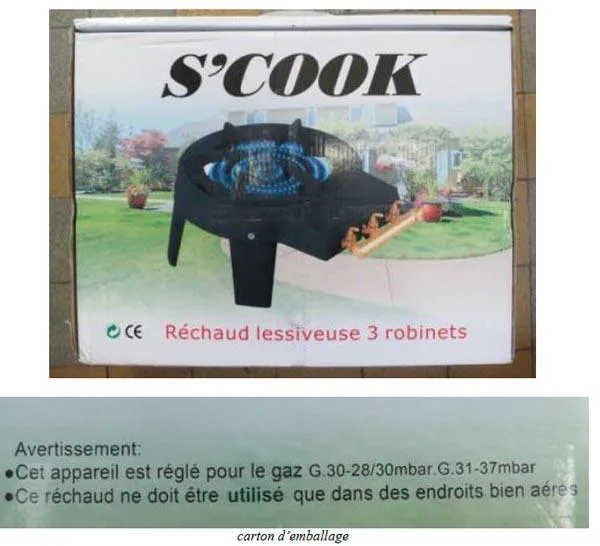 Stufa a gas «Réchaud Lessiveuse 3 Robinets» — foto 1 dell'alert A12/0062/15