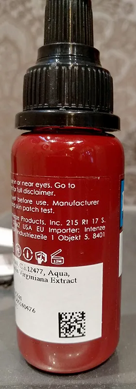 Inchiostro del tatuaggio «RED CHERRY» (Intenze)