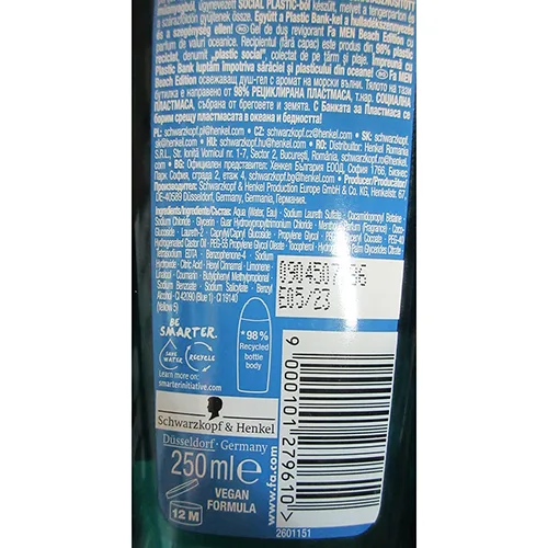 Gel doccia «Refreshing shower gel Ocean Waves Scent» (Fa MEN)