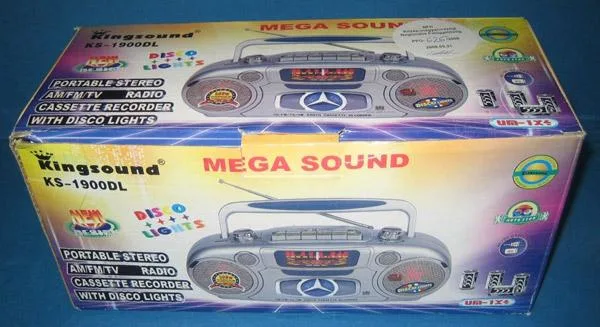 Registratore portatile per cassette radio MEGA SOUND — foto 2 dell'alert 1359/08