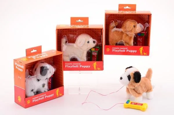 Giocattolo morbido «Remote Control Playfull Puppy» (JOHNTOY)