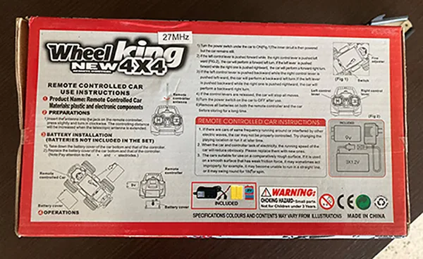 Auto di controllo remoto «Remote controlled car (Wheel King)» (Wheel King new 4x4)