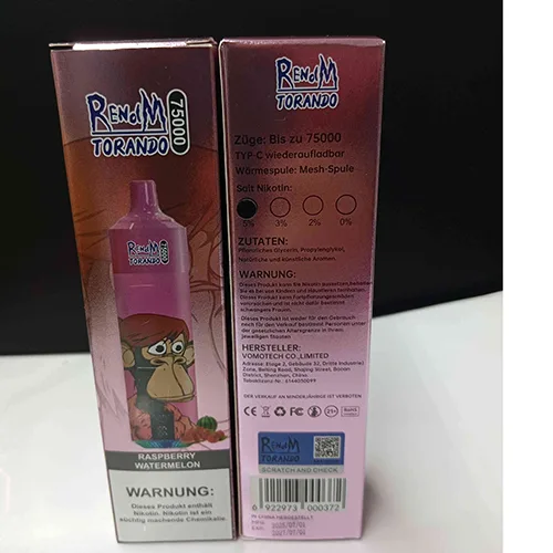 Sigaretta elettronica monouso «RENdM TORANDO 7500» (RENdM TORANDO)