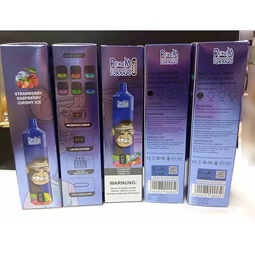 Sigaretta elettronica monouso «RENdM TORANDO 7500 - STRAWBERRY RASPBERRY CHERRY ICE» (RENdM TORANDO)