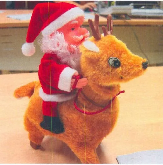 Renna e Babbo Natale – Renne a batteria e Babbo Natale (BENZI)