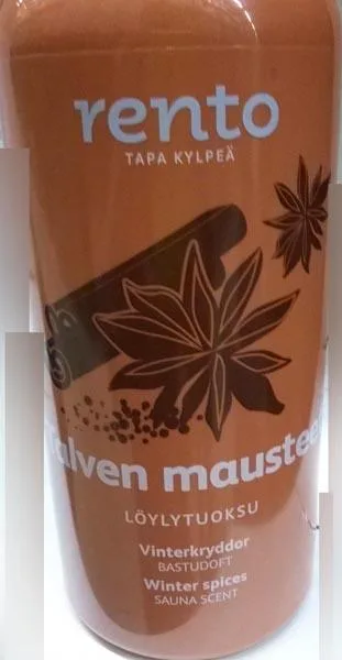 Profumo della sauna «Rento TAPA KYLPEÄ - löylytuoksu talven mausteet (Winter Spices sauna scent)» (Rento)