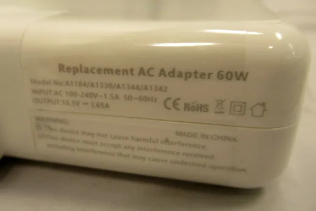 Adattatore di potere «Replacement AC Adapter 60W» — foto 3 dell'alert A12/01380/20