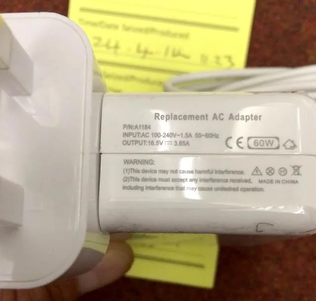 Alimentazione elettrica «Replacement AC Adapter» — foto 1 dell'alert A12/1191/14