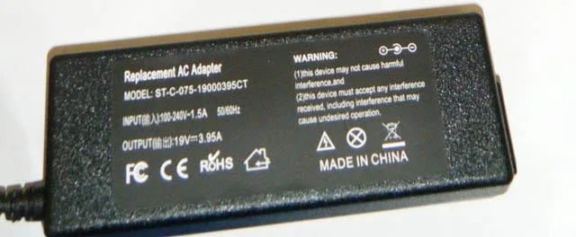 Alimentazione elettrica «Replacement AC Adapter» — foto 2 dell'alert A12/1208/14