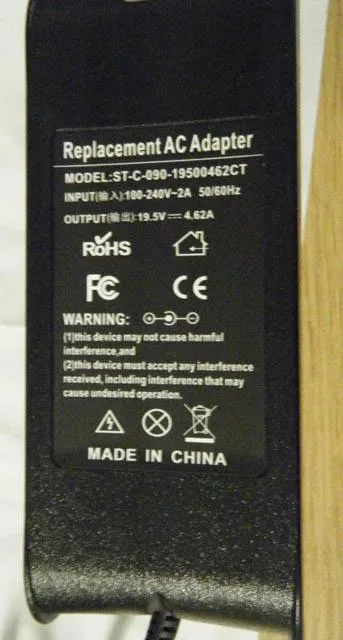 Alimentazione elettrica «Replacement AC Adapter» — foto 3 dell'alert A12/1208/14