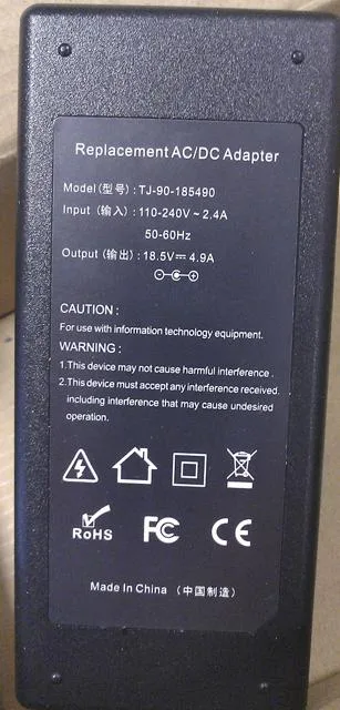 Alimentazione elettrica «Replacement AC/DC Adapter» — foto 2 dell'alert A12/0541/14