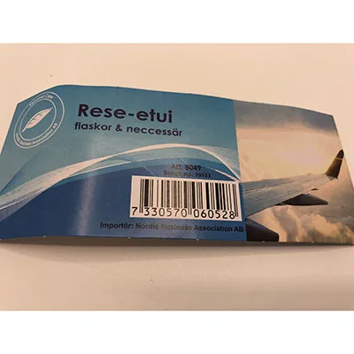 Borsa per articoli da toeletta «Rese-etui - flaskor &amp; neccessär»
