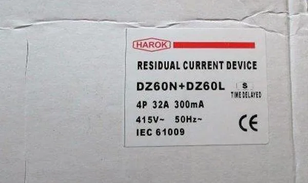 Interruttore a corrente residua «Residual current device» — foto 2 dell'alert A12/0634/19