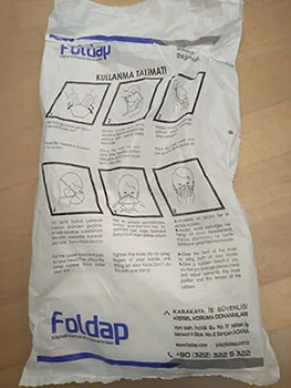 Maschera filtro particella «respirator FFP2 respiratory protective mask FFP2» (Foldap)
