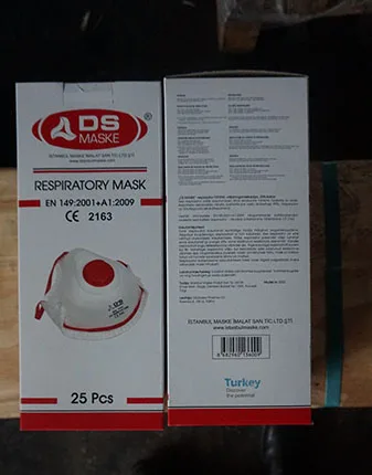 Maschera filtro antiparticolato «Respiratory mask» — foto 2 dell'alert A12/01129/22