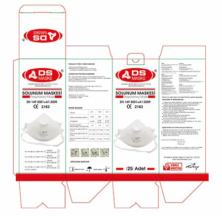 Maschera filtro antiparticolato «Respiratory mask» — foto 3 dell'alert A12/01129/22