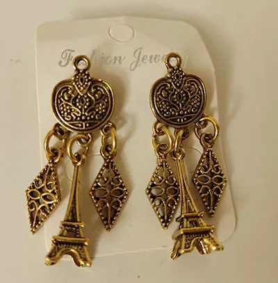 Orecchini «Retro gold tower earrings Retro guldtorn örhänge» — foto 1 dell'alert A12/02144/23
