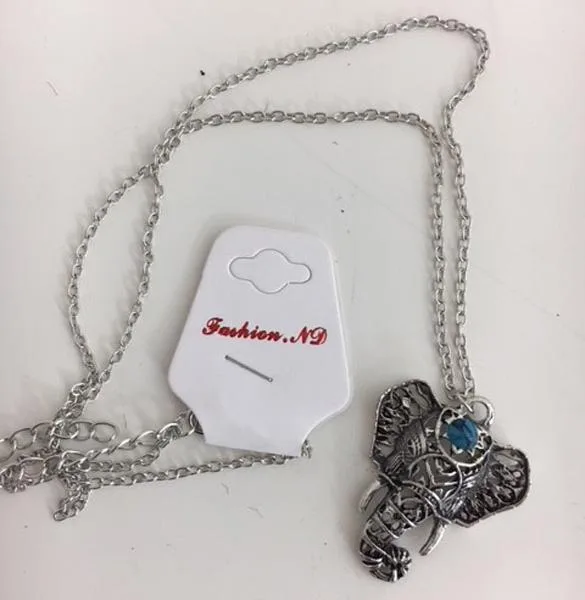 Collana con ciondolo «Retro Tibetan Silver Elefant Pendant Necklace» — foto 1 dell'alert A12/1964/18