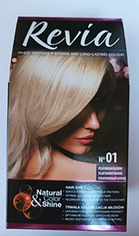 Tintura per capelli «Revia Natur Color&amp;Shine - No1 Platinum Blonde» (Revia Verona)