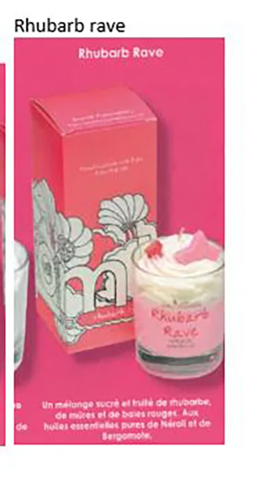 Candela decorativa «Rhubarb Rave» (Bomb Cosmetics)
