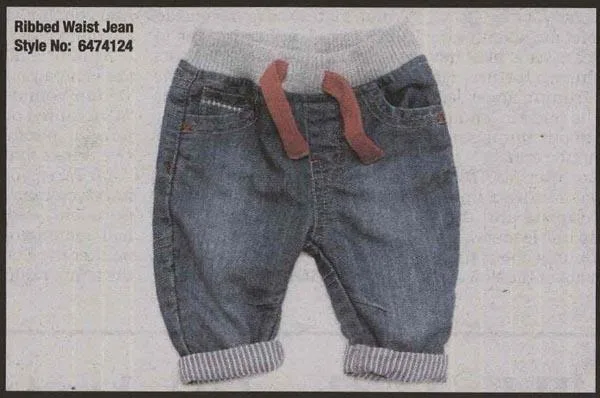 Jeans per bambini «Ribbed Waist Jean» (Dunnes Stores)