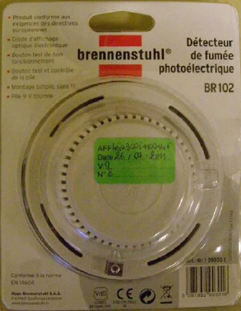 Rilevatore di fumo "Détecteur de Fumée photoélectrique (Brennenstuhl)