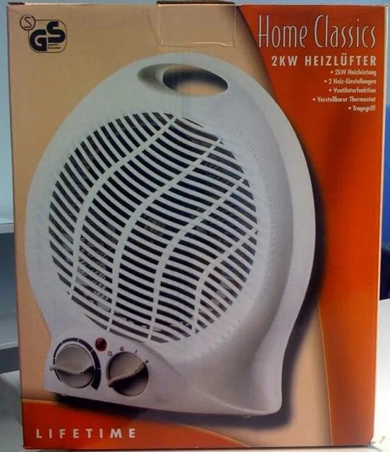 Riscaldamento elettrico del ventilatore – Ventilatore/2KW Heizlüfter — foto 1 dell'alert 0648/10