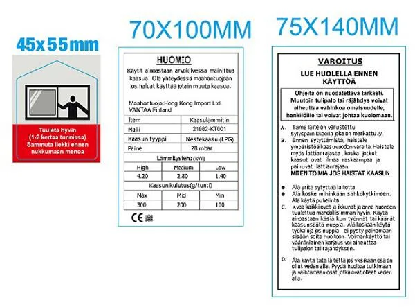 Riscaldatore d'ambiente domestico senza fumo/riscaldatore portatile a gas (Deuzer)