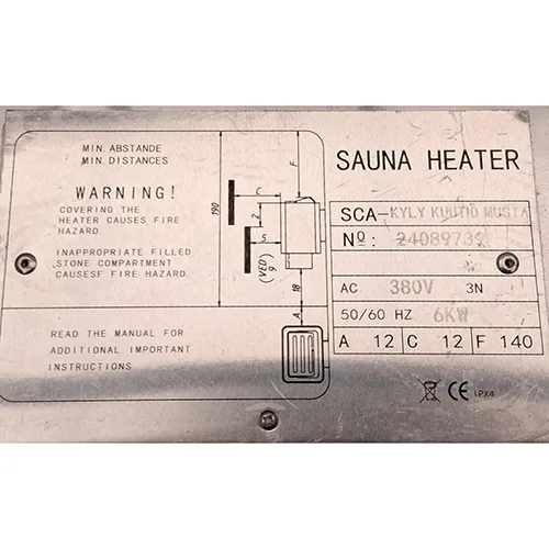 Riscaldatore elettrico per sauna — foto 3 dell'alert SR/01812/26