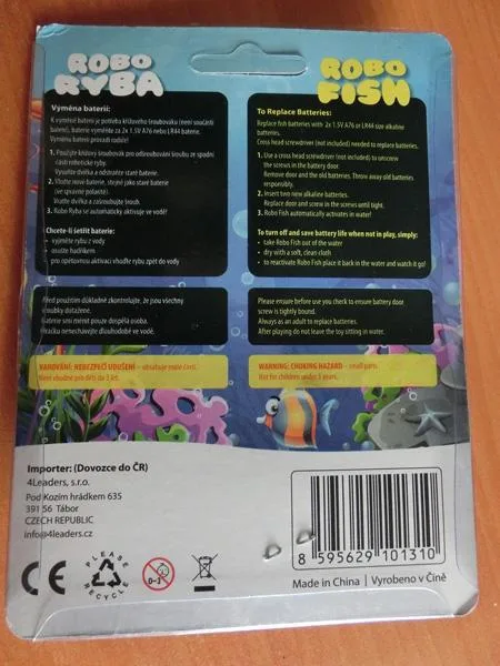 Pesce di plastica «ROBO RYBA / ROBO FISH» — foto 3 dell'alert A12/0779/19