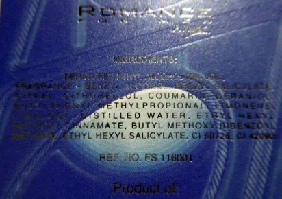 Profumo «Romance for men» — foto 2 dell'alert A12/01589/22