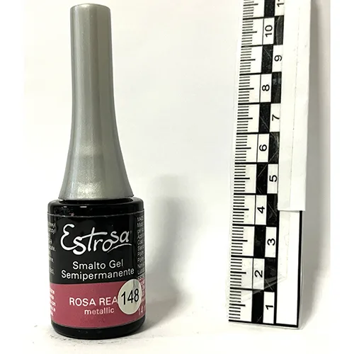 Smalto per unghie in gel «Rosa Reale Metallic» (Estrosa)