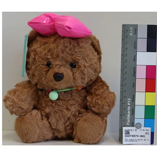 Giocattolo morbido «Rose Ribbon Sitzender Bär Plüsch 22cm (Plastikaugen)» (YOYOSO)