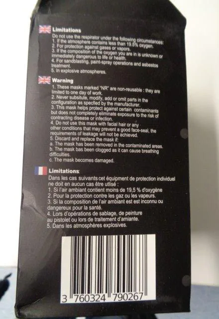 Maschera filtro antiparticolato «Rosimask RM 2 FFP2 Atemschutzmaske» — foto 9 dell'alert A12/00281/23