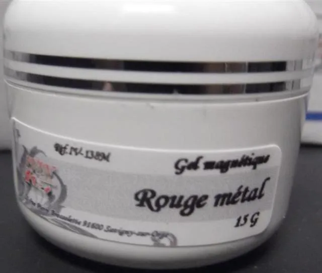 Gel magnetico per unghie «Rouge métal, 15g. (Metallic red)» — foto 1 dell'alert A12/0220/14