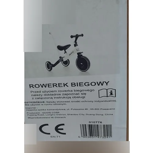 Triciclo «Rowerek biegowy» — foto 2 dell'alert OR/00021/26