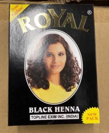 Tintura per capelli «Royal Black Henna» — foto 3 dell'alert A12/01182/22
