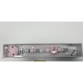 Portasucchietto «Roze Hartje Speenkoord» (BamBam)