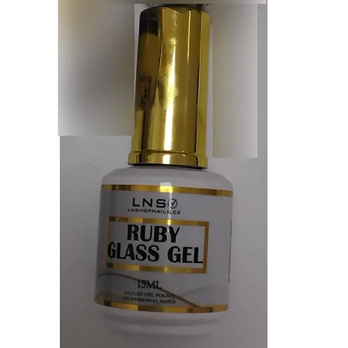 Smalto per unghie in gel «RUBY GLASS GEL UV/LED GEL POLISH PROFFESIONAL» (LNS)