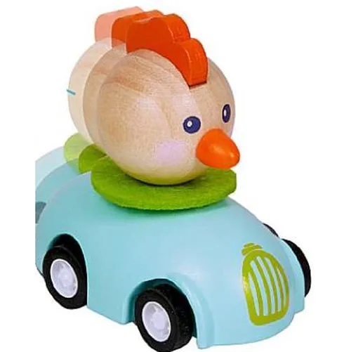 Pull-along giocattolo auto «Rückzieh-Auto "Huhn"» (Die Spiegelburg)